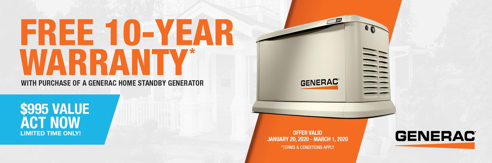 Homestandby Generator Deal | Warranty Offer | Generac Dealer | Monroe Township, NJ